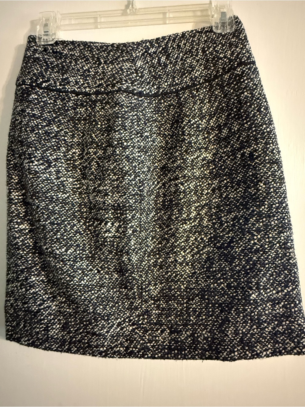 Zara Black and White Tweed Pencil Skirt